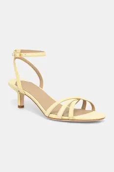 Lauren Ralph Lauren sandale cu toc jos din piele intoarsa Kendyl Kttn imagine