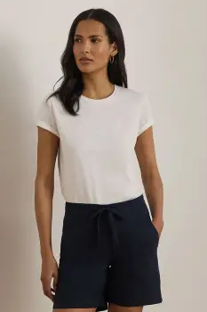 Lauren Ralph Lauren tricou basic pentru femei, din bumbac imagine