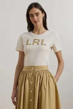 Lauren Ralph Lauren tricou din bumbac imagine