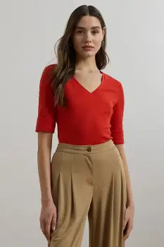 Lauren Ralph Lauren tricou din bumbac imagine