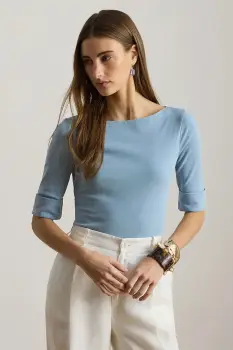 Lauren Ralph Lauren tricou femei cu bumbac imagine