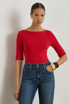 Lauren Ralph Lauren tricou femei cu bumbac imagine