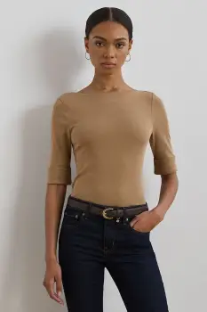 Lauren Ralph Lauren tricou pentru femei cu bumbac imagine