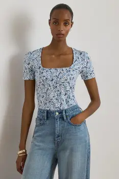 Lauren Ralph Lauren tricou pentru femei, din bumbac imagine