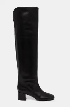 Le Silla ghete de piele Stivale Danielle femei, culoarea negru, cu toc drept, 1368C050RBPPGLO001 imagine