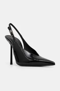 Le Silla pantofi cu toc Chanel Clivage culoarea negru, 4225C100BLPPKAB001 imagine