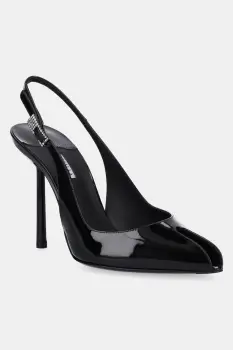 Le Silla pantofi cu toc Chanel Clivage culoarea negru, 5305D090BXPPKAB001 imagine