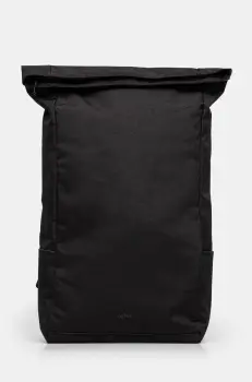 Lefrik rucsac Roll culoarea negru, mare, neted, Roll imagine