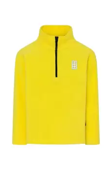 Lego bluza copii culoarea galben, neted imagine