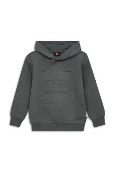 Lego bluza copii LWSKY 600 culoarea gri, cu gluga, uni, 11010295 imagine
