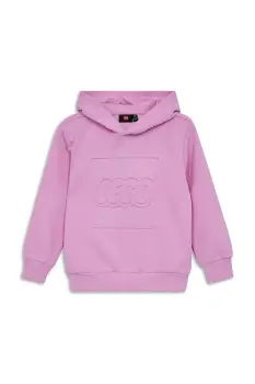 Lego bluza copii LWSKY 600 culoarea roz, cu gluga, uni, 11010295 imagine