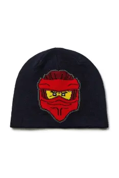 Lego caciula copii LWAGAN 707 culoarea negru, 11011000 imagine