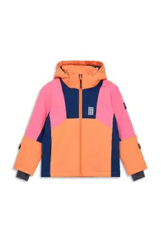 Lego geaca copii LWJAZ 801 culoarea portocaliu, 11010973 imagine