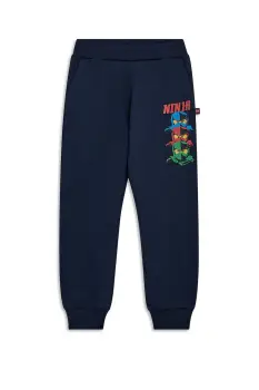 Lego pantaloni de trening din bumbac pentru copii LWPASI 700 culoarea bleumarin, cu imprimeu, 11010946 imagine