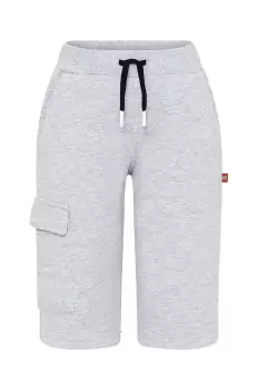 Lego pantaloni scurti copii culoarea gri, talie reglabila imagine