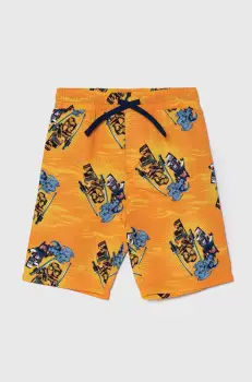 Lego pantaloni scurti de baie copii culoarea portocaliu imagine