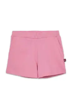 Lego pantaloni scurti din bumbac pentru copii culoarea roz, modelator imagine