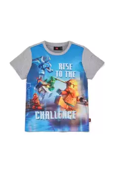 Lego tricou copii x LEGO Ninjago culoarea gri, modelator imagine