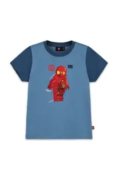 Lego tricou de bumbac pentru copii LWTANO 606 cu imprimeu, 12011274 imagine