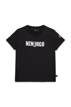 Lego tricou de bumbac pentru copii LWTANO 613 culoarea negru, cu imprimeu, 12011276 imagine