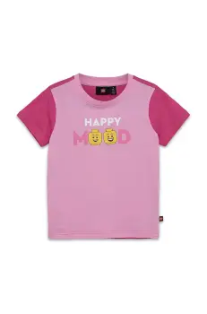 Lego tricou de bumbac pentru copii LWTANO 628 culoarea roz, 12011336 imagine