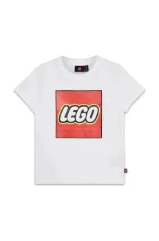 Lego tricou de bumbac pentru copii LWTANO 631 culoarea alb, cu imprimeu, 12011363 imagine