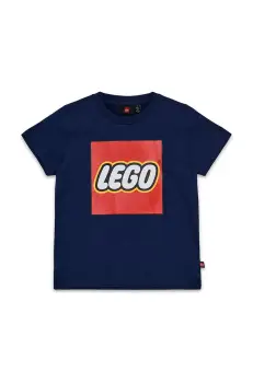 Lego tricou de bumbac pentru copii LWTANO 631 culoarea albastru marin, cu imprimeu, 12011363 imagine