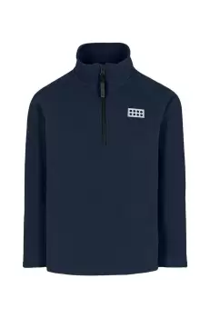 Lego Wear Bluza copii culoarea albastru marin, material neted imagine