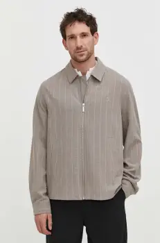 Les Deux geaca barbati, culoarea bej, de tranzitie imagine