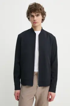 Les Deux geaca bomber barbati, culoarea albastru marin, de tranzitie imagine