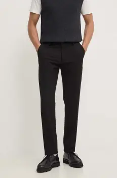 Les Deux pantaloni barbati, culoarea negru, drept imagine