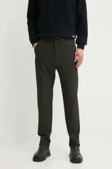 Les Deux pantaloni barbati, culoarea verde, cu fason chinos, LDM501101 imagine