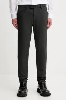 Les Deux pantaloni culoarea gri, mulata, 100501001 imagine