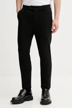 Les Deux pantaloni culoarea negru, mulata, 100501001 imagine