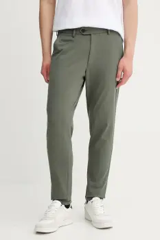 Les Deux pantaloni culoarea verde, drept, 1000792 imagine