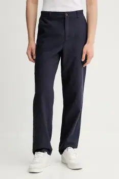 Les Deux pantaloni din in culoarea bleumarin, drept, 1000060 imagine