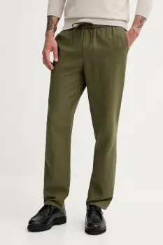 Les Deux pantaloni din in culoarea verde, drept, 1000808 imagine