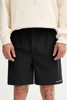 Les Deux pantaloni scurti culoarea negru, 1000096 imagine