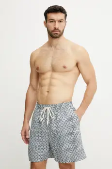 Les Deux pantaloni scurti de baie culoarea turcoaz, LDM540029 imagine