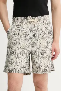 Les Deux pantaloni scurti din bumbac culoarea bej, 1000109 imagine