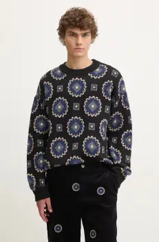 Les Deux pulover barbati, culoarea negru, LDM310139 imagine