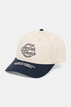 Les Deux sapca de baseball din bumbac culoarea bej, cu imprimeu, 1000215 imagine