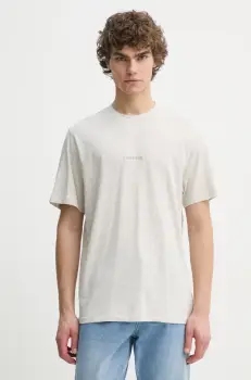 Les Deux tricou din bumbac barbati, culoarea gri, neted, LDM101184 imagine