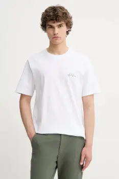 Les Deux tricou din bumbac culoarea alb, cu imprimeu, 1000218 imagine