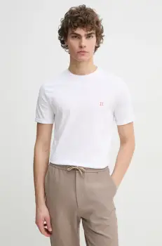 Les Deux tricou din bumbac culoarea alb, melanj imagine