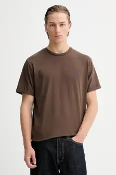 Les Deux tricou din bumbac culoarea maro, cu imprimeu, 1001286 imagine