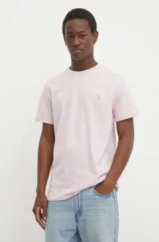 Les Deux tricou din bumbac culoarea roz, neted imagine