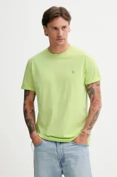 Les Deux tricou din bumbac culoarea verde, uni, 1000201 imagine