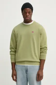 Levi's bluza barbati, culoarea verde, neted imagine