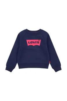 Levi's bluza bebe culoarea albastru marin, cu imprimeu imagine